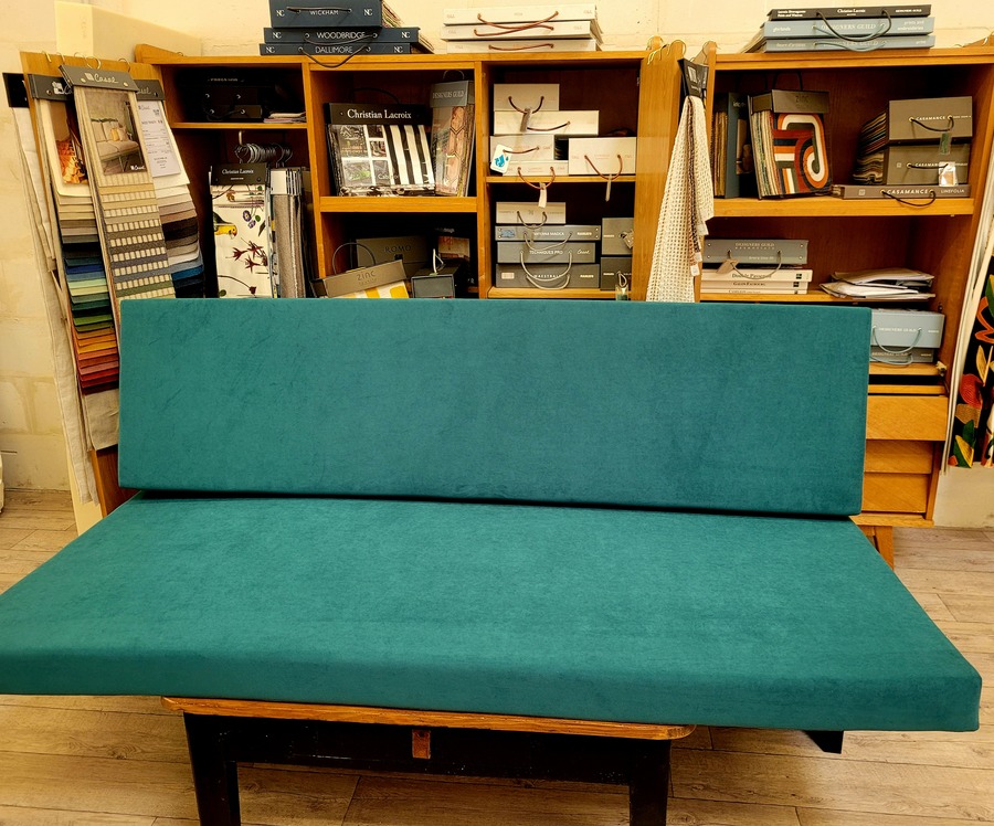 housse de banquette de lit sur mesure pour van aménagé